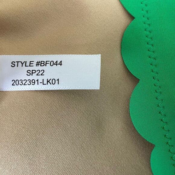 J CREW Womens High-Rise Scalloped Bikini Bottom NEW Kelly Green BF044 Sz Large L - Picture 14 of 14
